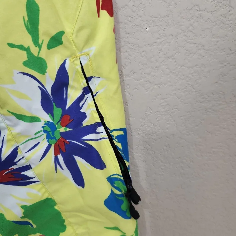 Ralph Lauren Boardshorts Mens Size 32 Floral Yellow Tropical Surf RLX Swim Short